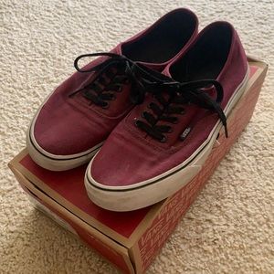 Vans Authentic Sz10 Maroon
